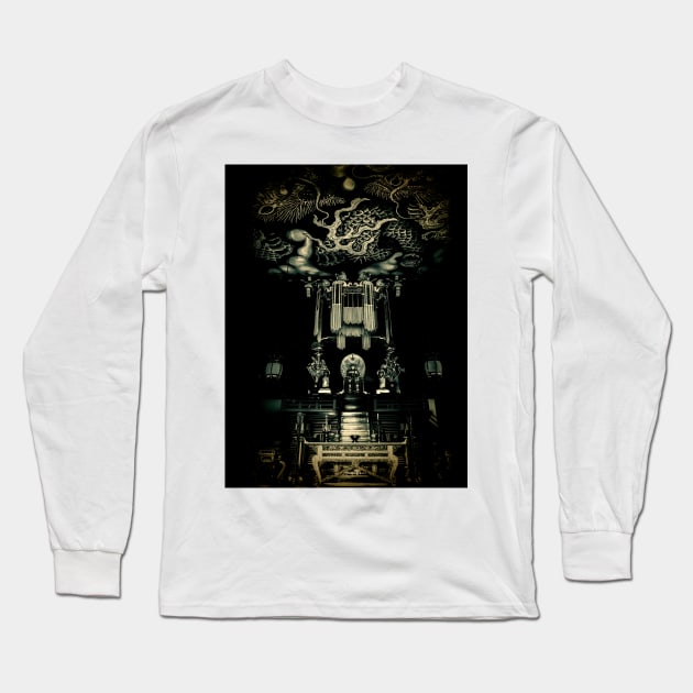 Japanese temple shrine Kyoto Long Sleeve T-Shirt by thehollowpoint